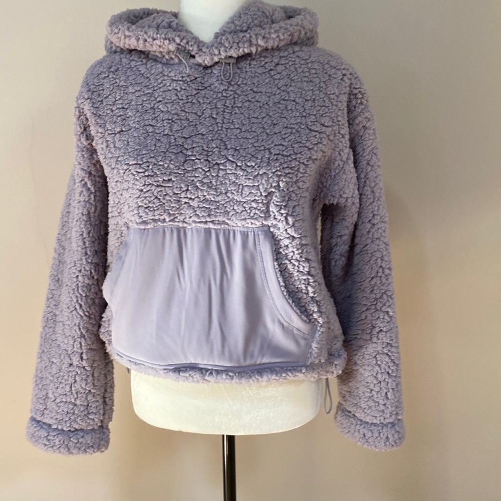 Zella Sherpa pullover, lavender color, size extra small